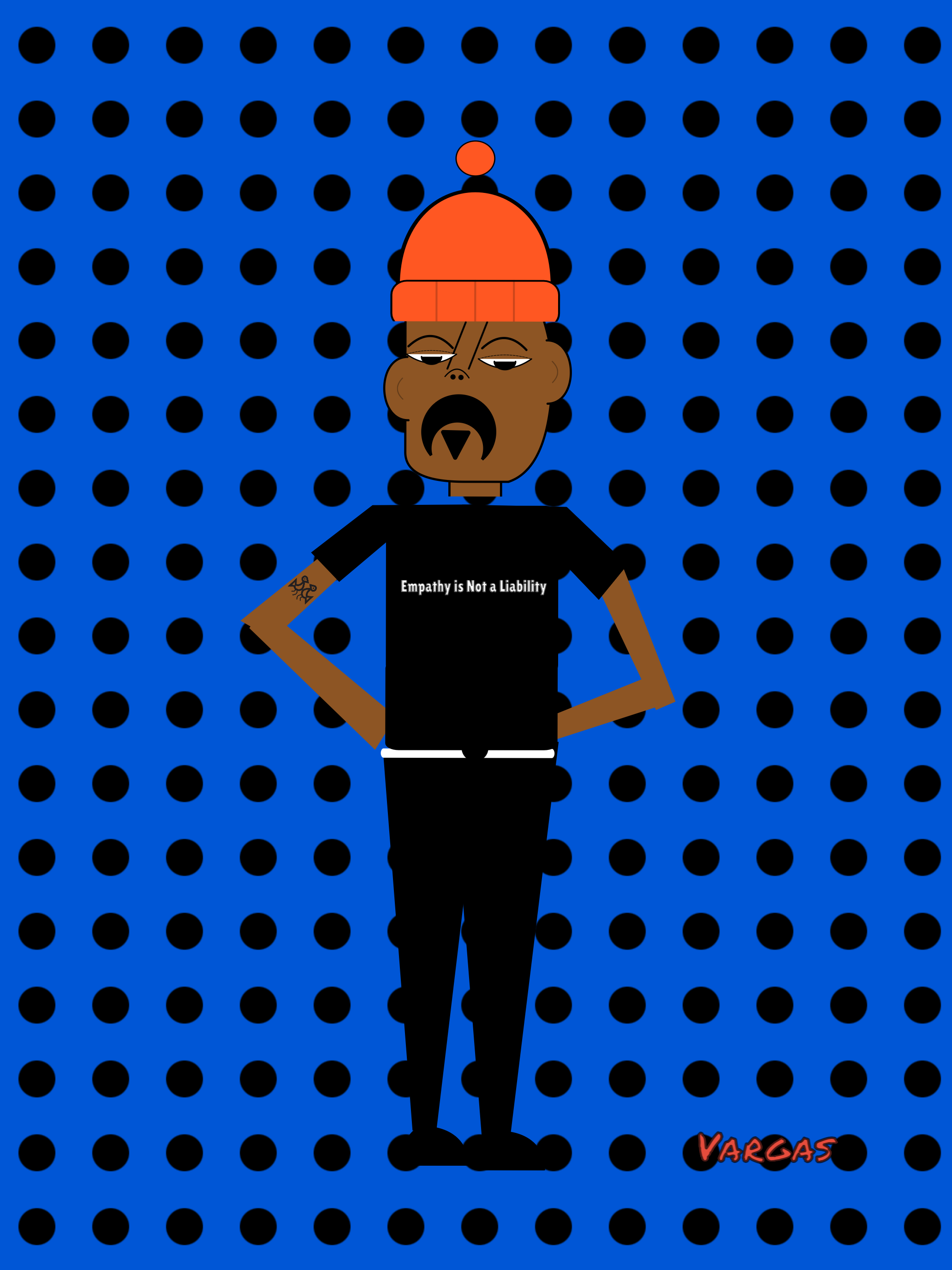 Full-body character artwork made with Quickdraw
