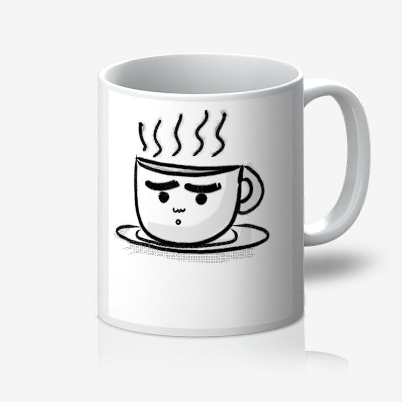 Quickdraw art printed on a mug