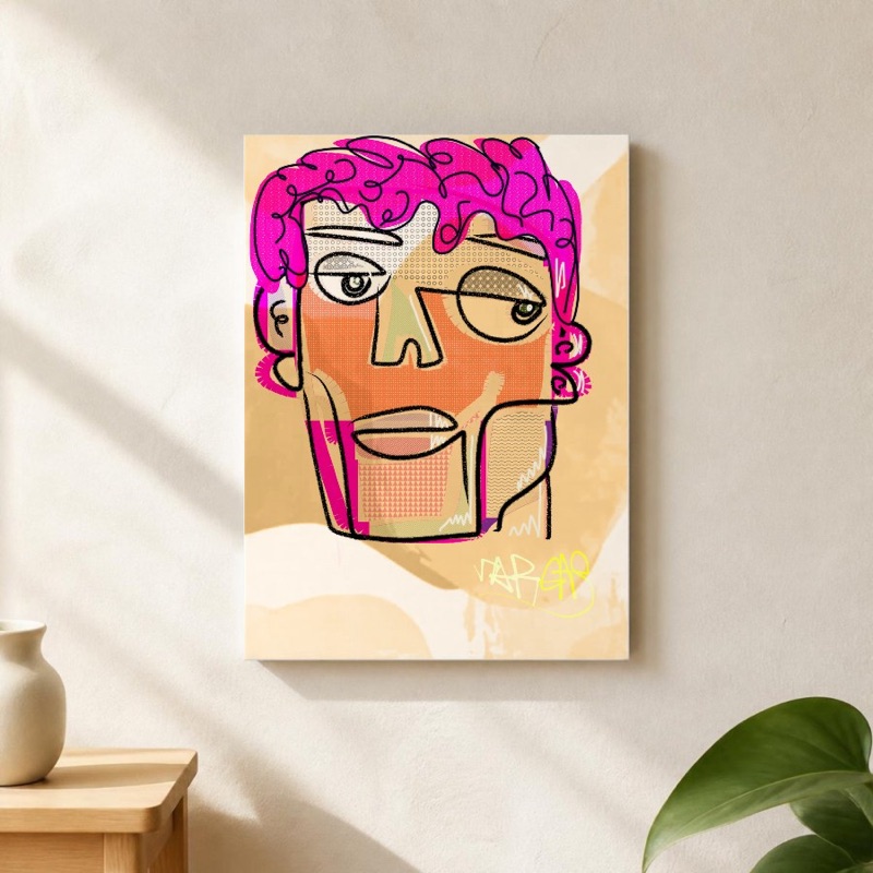 Quickdraw art printed on a fine art print